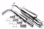TA Technix Edelstahlanlage VW Lupo 2x76mm rund + scharf EVOLUAED76