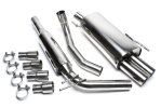 TA Technix Edelstahlanlage VW Polo 6N 2x76mm rund + gebördelt EVOP4AE276