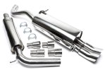 TA Technix Edelstahlanlage VW Polo 9N 2x76mm DTM rund + scharf EVOP5AED76