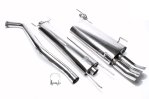 TA Technix Edelstahlanlage Opel Vectra B, CC, Caravan 2x76mm DTM rund + scharf EVOVBAED76