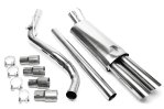 TA Technix Rennsportanlage VW Golf 4 Cabriolet 2x76mm rund + scharf RSG3E276SC