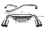 TA Technix Duplex Edelstahl Rennsportanlage Audi A3 8P L+R 2x76mm rund + gebördelt RSG5ADE276