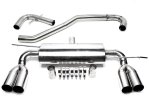 TA Technix Duplex Edelstahl Rennsportanlage Audi A3 8P L+R 2x76mm rund + scharf RSG5ADE276S