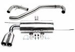 TA Technix Edelstahl Rennsportanlage Audi A3 8P 2x76mm rund + gebördelt RSG5AE276