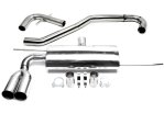 TA Technix Edelstahl Rennsportanlage Audi A3 8P 2x76mm rund + scharf RSG5AE276S