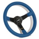 Luisi Mirage Sportlenkrad Leder blau geschüsselt & TÜV Prüfbericht