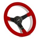 Luisi Mirage Sportlenkrad Leder rot geschüsselt & TÜV Prüfbericht