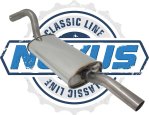Novus Classic Line Edelstahl Endschalldämpfer für Audi 80 NC140