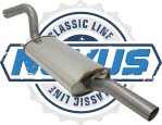 Novus Classic Line Edelstahl Endschalldämpfer für Audi 80 90 2.0/2.2/2.3 NC141