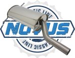 Novus Classic Line Edelstahl Endschalldämpfer für Golf 1 Cabriolet NC225