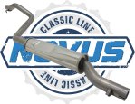 Novus Classic Line Edelstahl Vorschalldämpfer für Golf 1 GTI + Cabriolet Jetta 1 Scirocco 53 53B NC227